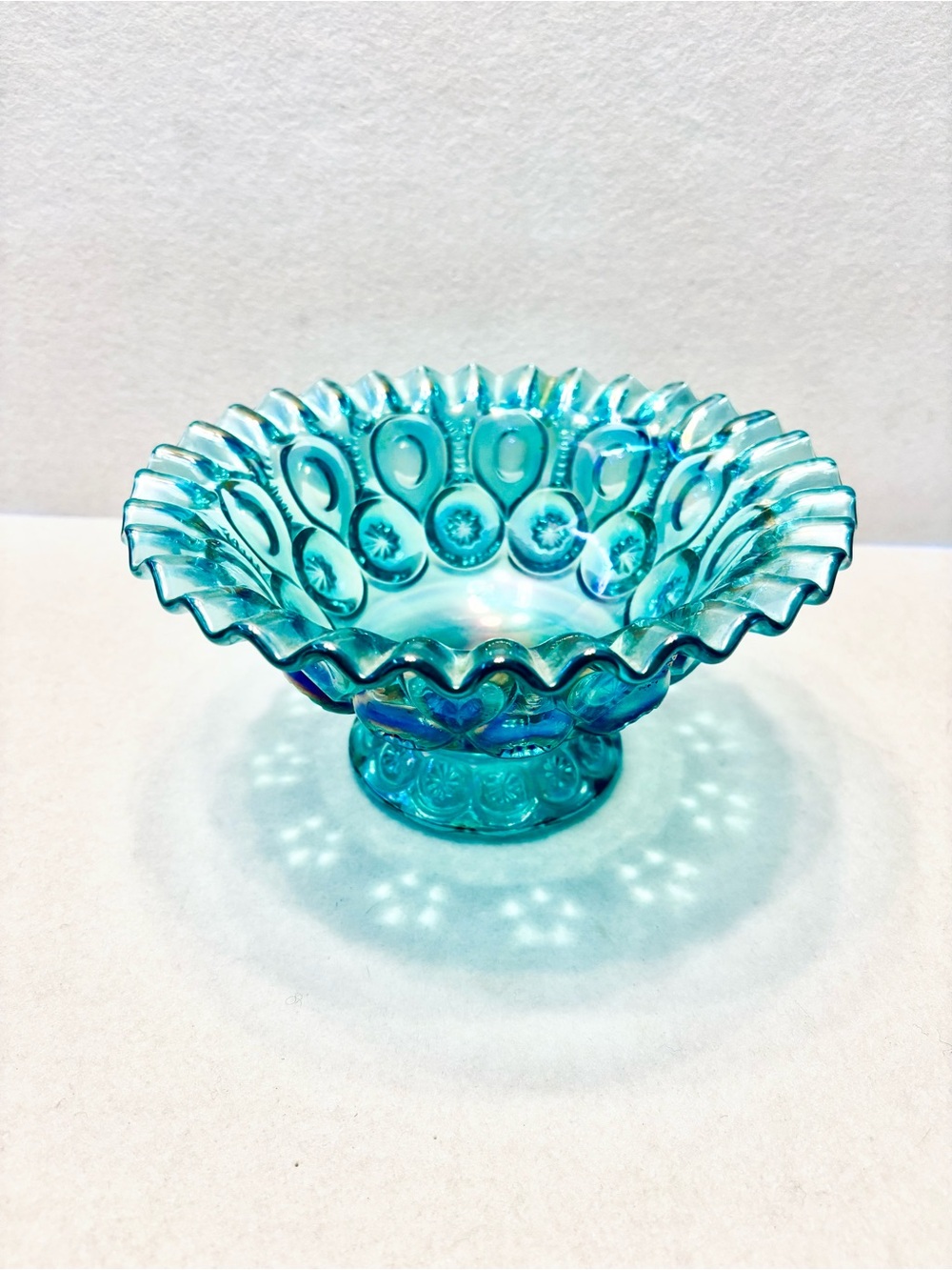 Vintage L.E. Smith “Moon and Stars” Glass Bowl